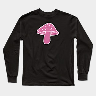 Pink Mushroom Long Sleeve T-Shirt